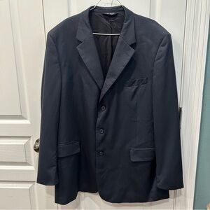 Jos. A. Bank Dark Navy Men's Wool Blazer 48L Excellent Used Condition